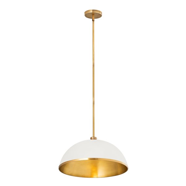 Z-Lite Landry Pendant Light  - White/Gold