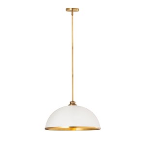 Z-Lite Landry Pendant Light  - White/Gold