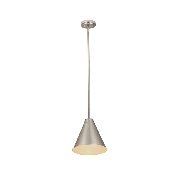 Z-Lite Eaton Industrial Pendant Light  - Brushed Nickel