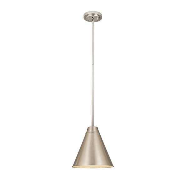 Z-Lite Eaton Industrial Pendant Light  - Brushed Nickel