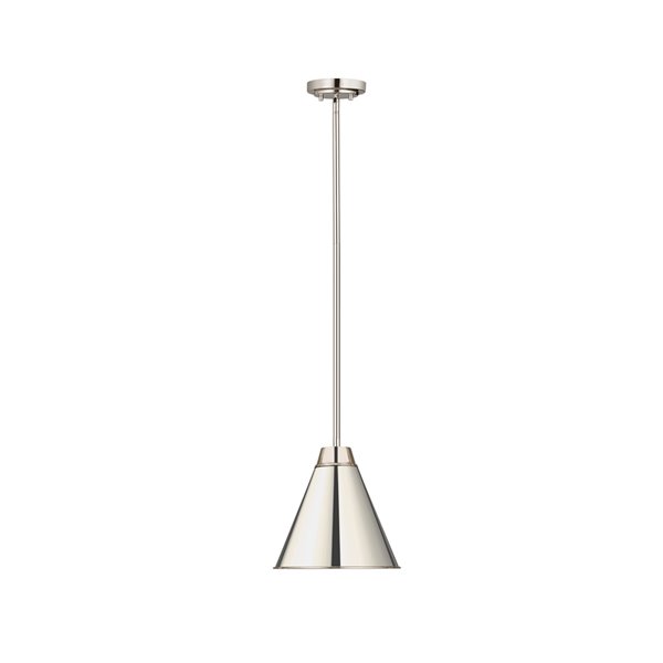 Z-Lite Eaton Industrial Pendant Light - Polished Nickel