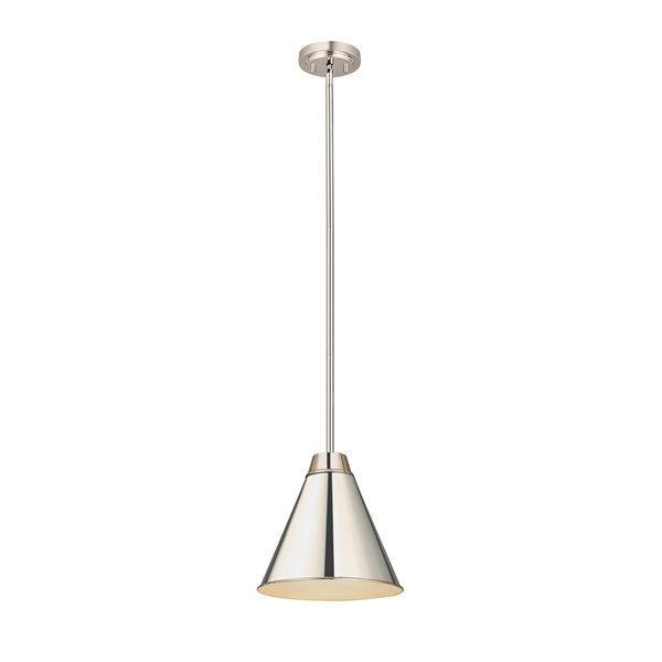 Z-Lite Eaton Industrial Pendant Light - Polished Nickel