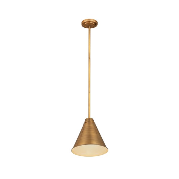 Z-Lite Eaton Industrial Pendant Light - Oil Rubbed Brass