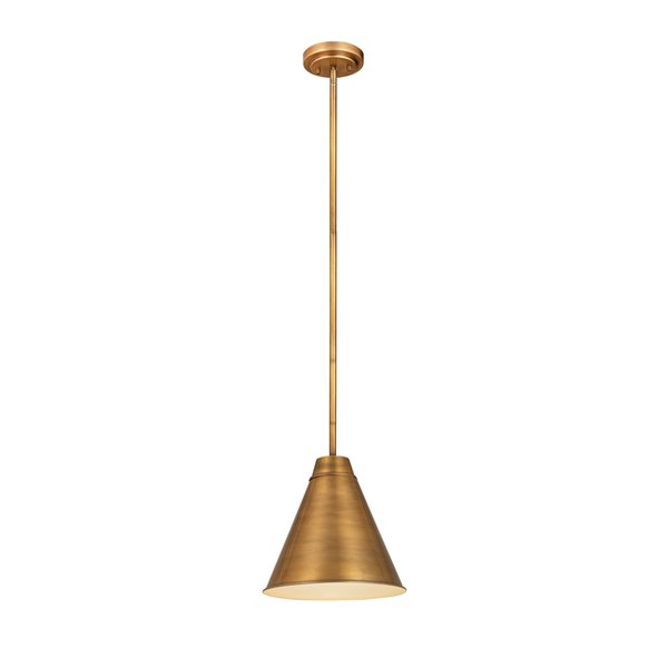 Z-Lite Eaton Industrial Pendant Light - Oil Rubbed Brass