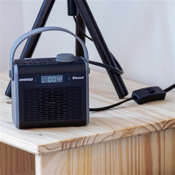 Radio sans-fil Ason Audio avec Bluetooth et batterie