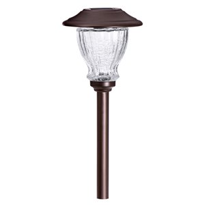 Lumière de sentier solaire bronze DEL 10x plus lumineux de Sterno Home, paquet de 2