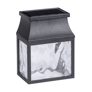 Ensemble d'éclairage mural solaire DEL noir 8x plus lumineux de Sterno Home, ens. de 4