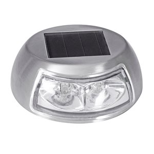Luminaire pour marche solaire DEL en acier inoxydable 4x plus lumineux de Sterno Home
