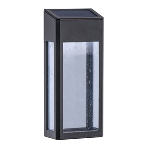 Ensemble d'éclairage mural solaire DEL noir 8x plus lumineux de Sterno Home, ens. de 2