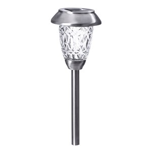 Lumière de sentier solaire DEL en acier inoxydable 4x plus lumineux de Sterno Home, paquet de 6