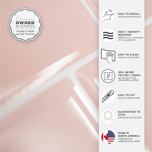 Smart Tiles Metro Ava 11.56-in x 8.38-in Pink 3D Peel and Stick Self-Adhesive Wall Tiles - 4-Pack