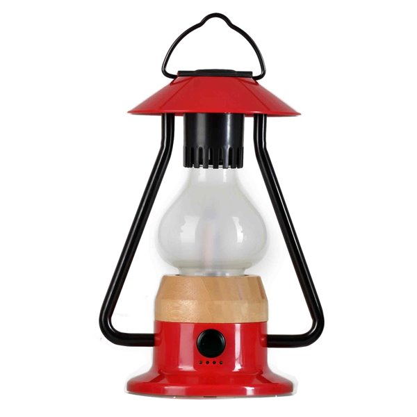 Tru De-Light Romantico 240 Lumens LED Rechargeable Red Camping Lantern ( Battery Included )