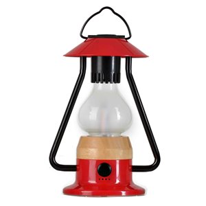 Lanterne de camping DEL rechargeable Romantico rouge 240 lumens de Tru De-Light ( Batterie incluse )