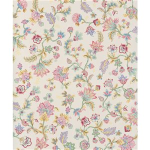 Walls Republic Fiore 57-sq. ft. Off-White Non-Woven Paintable Textured Floral Unpasted Wallpaper