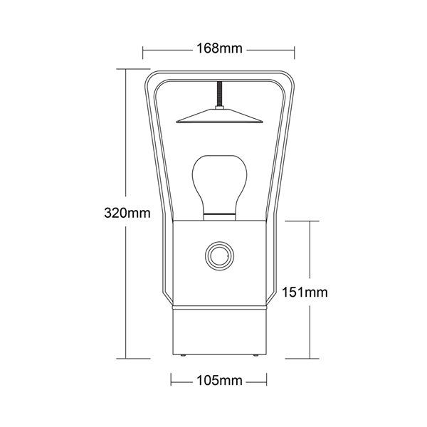 Tru De-Light Vienna 370 Lumens LED Rechargeable Camping Lantern ( Battery Included )