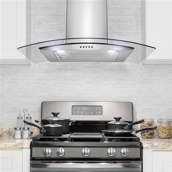 AKDY 30in Convertible Stainless Steel WallMounted Range Hood