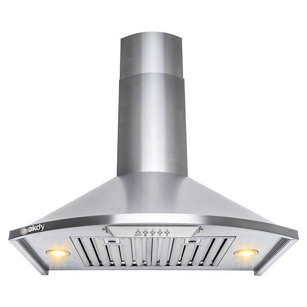 AKDY 30-in Convertible Stainless Steel Wall-Mounted Range Hood