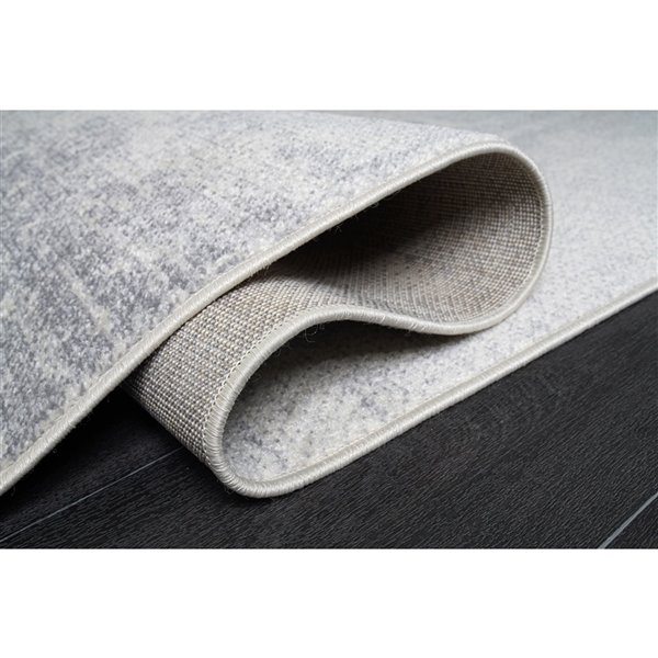 La Dole Rugs Logan Rustic Modern Area Rug - 8 ft. x 10 ft. - Grey