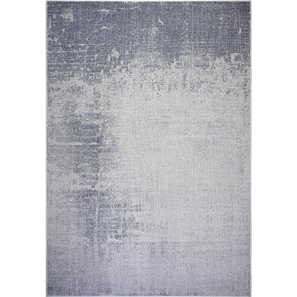 La Dole Rugs Logan Rustic Modern Area Rug 5 ft. x 7 ft. Grey