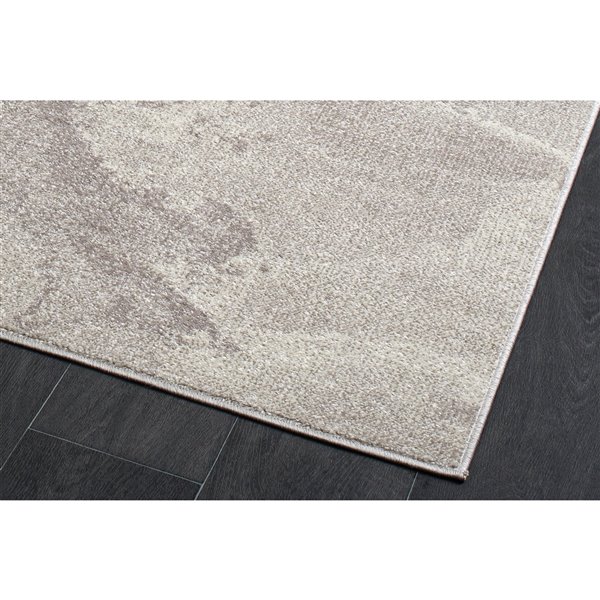 La Dole Rugs Logan Marble Modern Area Rug - 5 ft. x 7 ft. - Beige Cream