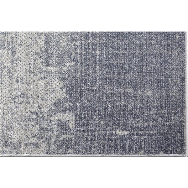 Tapis rustique moderne gris Logan de La Dole Rugs, 3 pi x 5 pi, gris