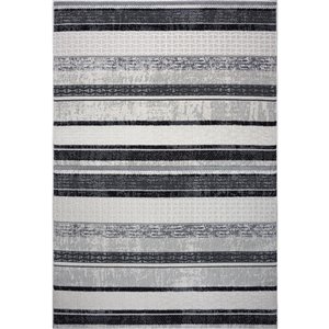 La Dole Rugs Modern Contemporary Area Rug - 3 ft. x 5 ft. - Light Grey