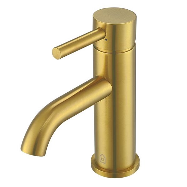 Ancona Valencia Brushed Gold Lever Bathroom Sink Faucet