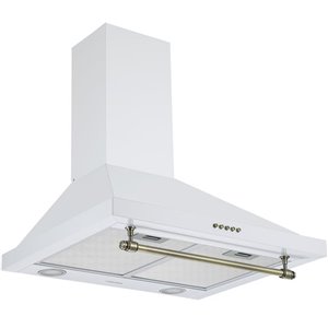 Hotte de cuisinère murale convertible en acier galvanisé blanc de 24 po par Ancona