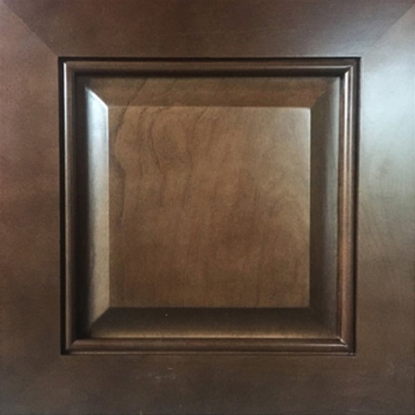 LUKX Bold Damian 36-in Royal Brown Single Sink Bathroom Vanity with Silk White Quartz Top