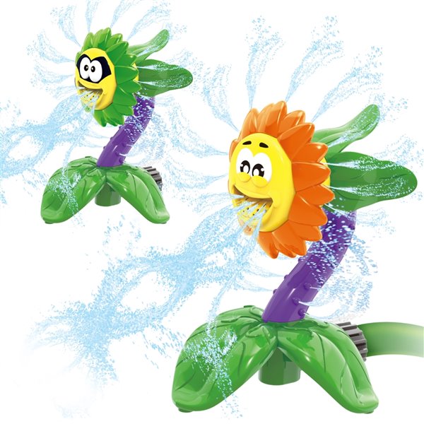 Splash Buddies 1-Pack 15-sq Ft. Sunflower Lawn Sprinkler