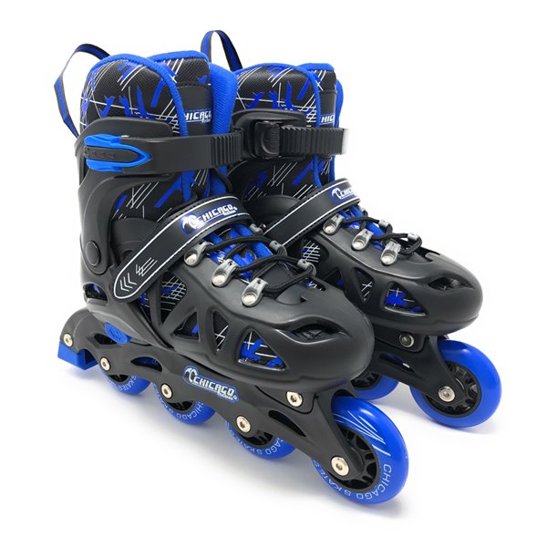 Chicago Skates - Ensemble de patins à roulettes roses ajustables, taille J10-J13