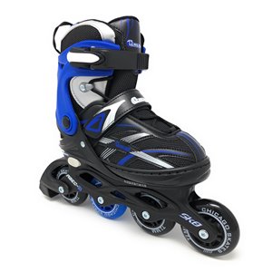 Chicago Skates - Patins à roulettes bleus ajustables MA7, taille J13-4