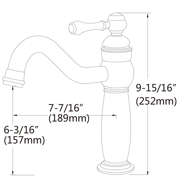 American Imaginations White Ceramic Vessel Rectangular Bathroom Sink Brushed Nickel Faucet and Drain Included (18.3-in x 28-in)