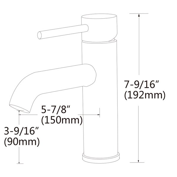 American Imaginations White Ceramic Wall-Mount Rectangular Bathroom Sink Black Overflow Drain and Faucet (12.2-in x 16.34-in)