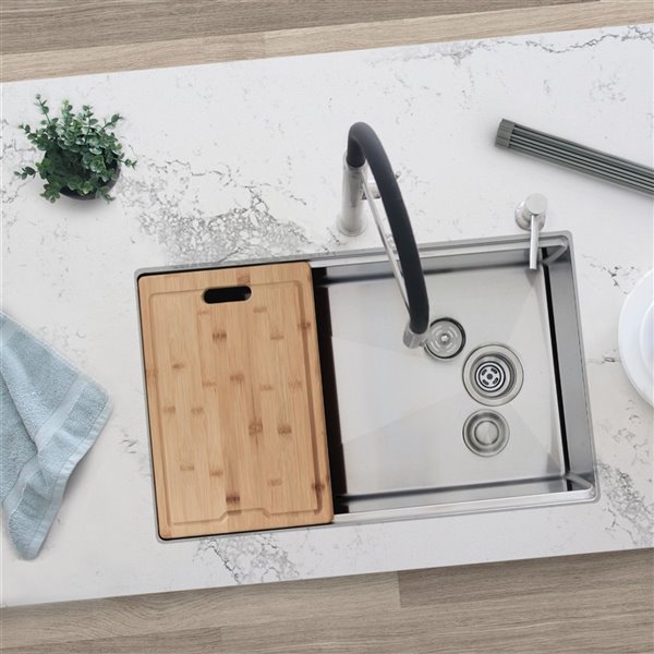 Azuni 16.75 l. x 11 L. Bamboo Cutting Board for Kitchen Sink