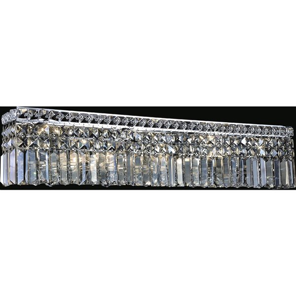 CWI Lighting Colosseum 5-in W 7-Light Chrome Glam Wall Sconce