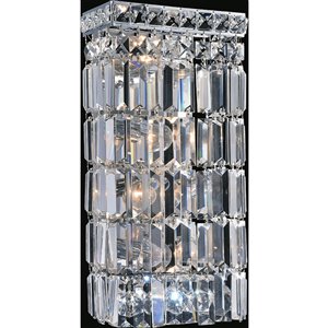 CWI Lighting Colosseum 5-in W 4-Light Chrome Glam Wall Sconce