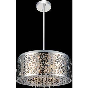 CMI Lighting Bubbles 7-Light Chrome Modern/contemporary Chandelier