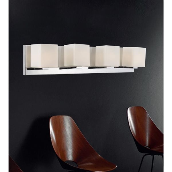 CWI Lighting Satin Nickle 5-in W 4-Light Satin Nickel Modern/contemporary Wall Sconce