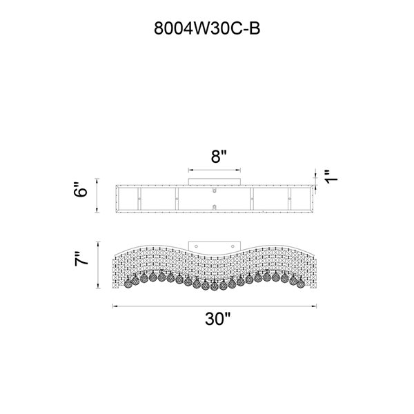 CWI Lighting Glamorous 5-in W 5-Light Glam Chrome Wall Sconce
