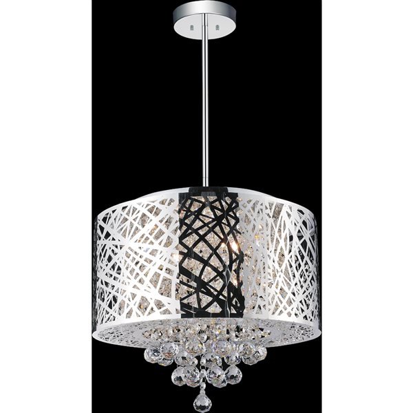 CMI Lighting Eternity 6-Light Chrome Modern/contemporary Chandelier