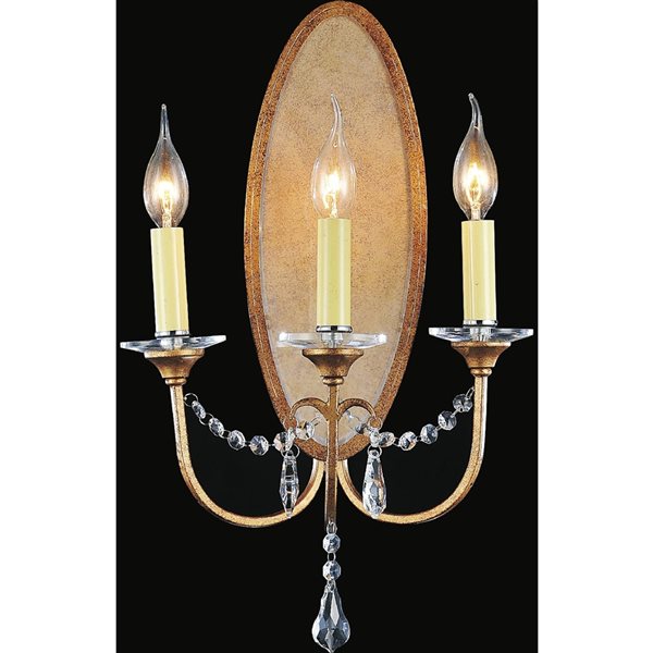 CWI Lighting Electra 7-in W 3-Light Oxidized Bronze Modern/contemporary Wall Sconce