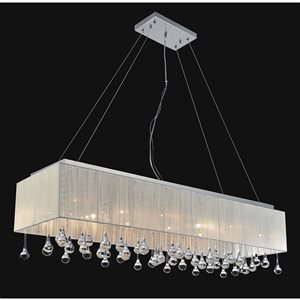 CMI Lighting Water Drop 17-Light Modern/contemporary Chrome Chandelier