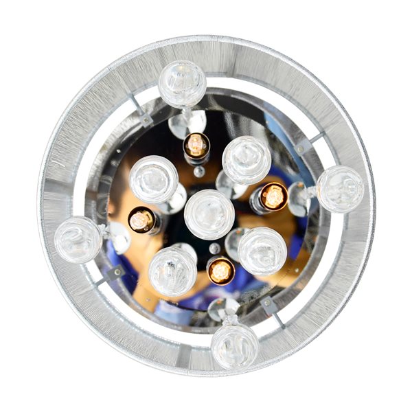 CWI Lighting Water Drop 10-in dia Chrome/Crystal Modern 4-Light Flush-Mount Light w/ Silver Drum Shade