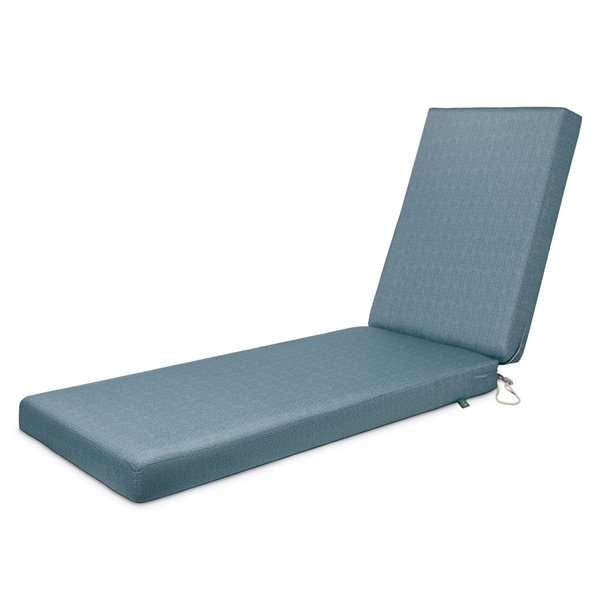 Coussin de chaise de patio rectangulaire Weekend de Duck Covers, ombre bleue