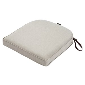 Coussin de chaise de patio carré Montlake gris bruyère de Classic Accessories