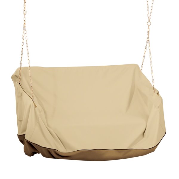 Classic Accessories Veranda 56-in Tan Polyester Porch Swing Cover