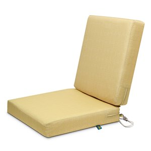 Coussin de chaise de patio carré Weekend de Duck Covers, paille