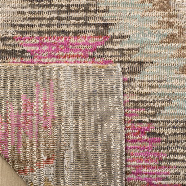 Safavieh Montage 3-ft x 5-ft Grey/Multi Rectangular Indoor/Outdoor Distressed/Overdyed Southwestern Throw Rug