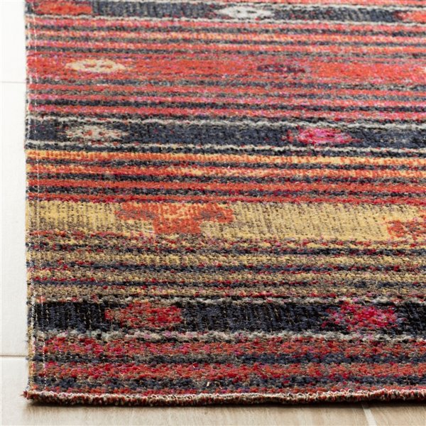 Safavieh Montage 3-ft x 5-ft Rust/Multi Rectangular Indoor/Outdoor Abstract Southwestern Throw Rug